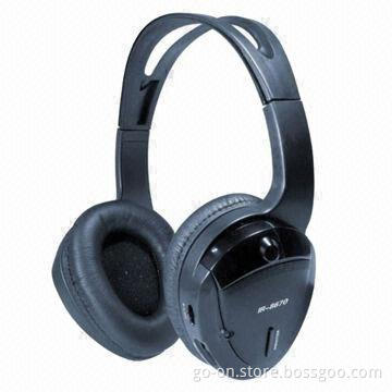 Infrared Wireless Headset with Auto Mute and Dual-channel Function